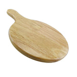 Max Round Oak Pizza Wood Tray Bread Serving Board With Handle 8 Sizes 11 inch