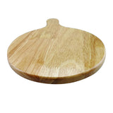 Max Round Oak Pizza Wood Tray Bread Serving Board With Handle 8 Sizes 11 inch