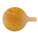 Max Bamboo Pizza Serving Tray Round Cutting Board Pan Kitchen Tool 9 inches