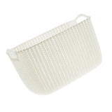 Max Weaving Storage Baskets Box with Handle Laundry Basket Organizer L White