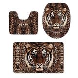 Max 3pcs Animal Series Bath toilet Covers Set Soft Flannel Mats Bathroom Rug 6