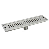 Stainless Steel Rectangular Bathroom Floor Drain Sinks Strainer 20cm