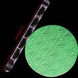 Maxbell Acrylic Rolling Pin Icing Fondant Cake Decorating Tools Pearl Flower