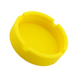 Maxbell Round Silicone Ashtray Smoking Cigar Holder for Tabletop Office Yellow