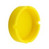 Maxbell Round Silicone Ashtray Smoking Cigar Holder for Tabletop Office Yellow