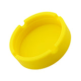 Maxbell Round Silicone Ashtray Smoking Cigar Holder for Tabletop Office Yellow