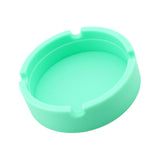 Maxbell Round Silicone Ashtray Smoking Cigar Holder for Tabletop Office Mint Green