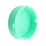 Maxbell Round Silicone Ashtray Smoking Cigar Holder for Tabletop Office Mint Green
