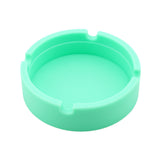 Maxbell Round Silicone Ashtray Smoking Cigar Holder for Tabletop Office Mint Green