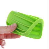 Maxbell Silicone Comb Soap Tray Anti-slip Drain Dishes Rack For Bathroom Green