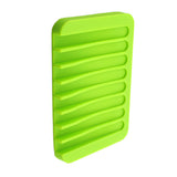 Maxbell Silicone Comb Soap Tray Anti-slip Drain Dishes Rack For Bathroom Green