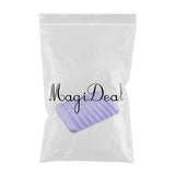 Maxbell Silicone Comb Soap Tray Anti-slip Drain Dishes Rack For Bathroom Purple