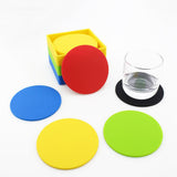 Maxbell 9.8cm Round Silicone Coaster Cup Holder Glass Cushion Tableware Green