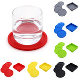 Maxbell  Silicone Drink Coaster Heat Insulation Mug Tea Coffee Cup Placemat Black