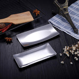 Maxbell Stainless Steel Towel Dish Snack Tray Fruit Salad Plate Kitchen Table Flat