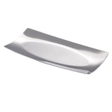 Maxbell Stainless Steel Towel Dish Snack Tray Fruit Salad Plate Kitchen Table Arc