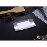 Maxbell Stainless Steel Towel Dish Snack Tray Fruit Salad Plate Kitchen Table Arc