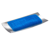 Maxbell Stainless Steel Towel Dish Snack Tray Fruit Salad Plate Kitchen Table Arc