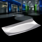 Maxbell Stainless Steel Towel Dish Snack Tray Fruit Salad Plate Kitchen Table Arc