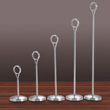 Maxbell Hotel Stainless Steel Table Place Card Holder Table Number Stand  25cm