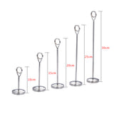 Maxbell Hotel Stainless Steel Table Place Card Holder Table Number Stand  25cm