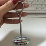 Maxbell Hotel Stainless Steel Table Place Card Holder Table Number Stand  25cm