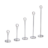 Maxbell Hotel Stainless Steel Table Place Card Holder Table Number Stand  25cm