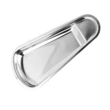 Maxbell Fan shape Stainless Towel Tray Storage Tray Dish Plate Tea Fruit Tray Silver