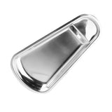 Maxbell Fan shape Stainless Towel Tray Storage Tray Dish Plate Tea Fruit Tray Silver