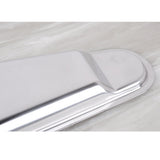 Maxbell Fan shape Stainless Towel Tray Storage Tray Dish Plate Tea Fruit Tray Silver