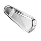 Maxbell Fan shape Stainless Towel Tray Storage Tray Dish Plate Tea Fruit Tray Silver
