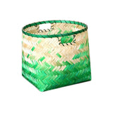 Maxbell Handmade Bamboo Fiber Weaving Decorative Storage Basket Home Organizer S
