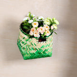Maxbell Handmade Bamboo Fiber Weaving Decorative Storage Basket Home Organizer S