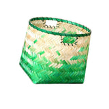 Maxbell Handmade Bamboo Fiber Weaving Decorative Storage Basket Home Organizer S