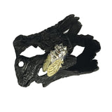 Maxbell Pure Tin Tea Filter Strainer Leaf Shaped Kung Fu Tea Tool Cicada base