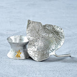 Maxbell Pure Tin Tea Filter Strainer Leaf Shaped Kung Fu Tea Tool Tortoise base