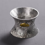Maxbell Pure Tin Tea Filter Strainer Leaf Shaped Kung Fu Tea Tool Crab base