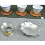 Maxbell Pure Tin Tea Filter Strainer Leaf Shaped Kung Fu Tea Tool Crab base