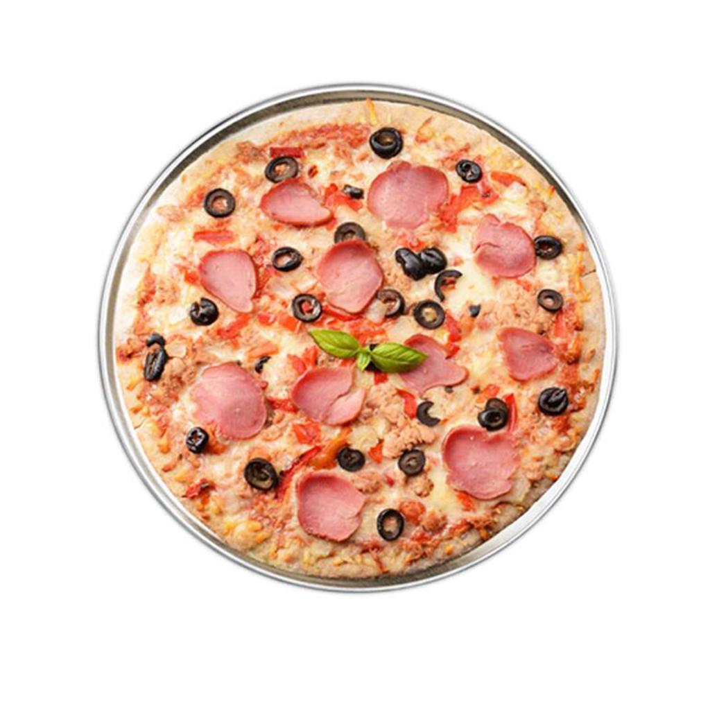 Maxbell Round Aluminium Pizza Tray Oven Safe/Kitchen/Outdoors/Chef/Cooking 15inch