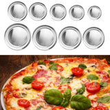 Maxbell Round Aluminium Pizza Tray Oven Safe/Kitchen/Outdoors/Chef/Cooking 15inch