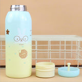 Maxbell Cartoon Pattern 304 Stainless Steel Vacuum Cup Drinking Bottle 450ml Bunny
