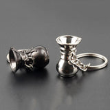 Maxbell Zinc Alloy Coffee Series Keychains Metal Key Chain Ring Black Coffeemaker