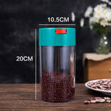 Maxbell Plastic Sealed Canister Jar Coffee Sugar Tea Storage For Home Kitchen Size S