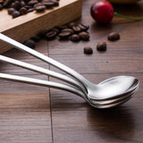 Maxbell 1 Pcs Stainless Steel Spoon with Long Handle  for Coffee Honey Spoon  Round