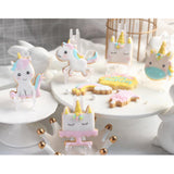 Maxbell 8pcs Fondant Baking Molds Christmas Unicorn Cake Mould Chocolate Cookies A
