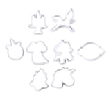 Maxbell 8pcs Fondant Baking Molds Christmas Unicorn Cake Mould Chocolate Cookies A