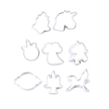 Maxbell 8pcs Fondant Baking Molds Christmas Unicorn Cake Mould Chocolate Cookies A