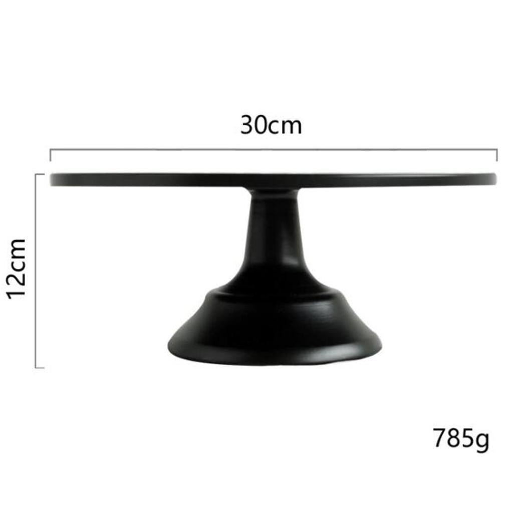 Maxbell  Fondant Cake Stand Wedding Tool Display Accessory for Party 12 inch Black