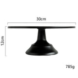 Maxbell  Fondant Cake Stand Wedding Tool Display Accessory for Party 12 inch Black