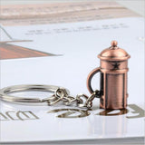 Maxbell Coffee Barista Cafe Accessory Keychain Key Ring French Coffee Press